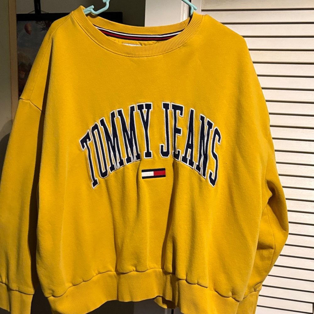 Tommy Hilfiger Yellow Crew Neck Sweater